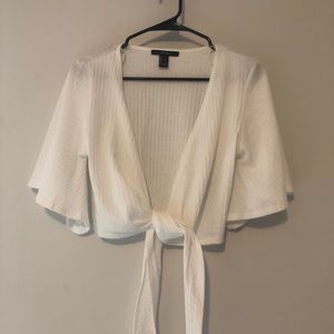 Forever 21 tie-up white top